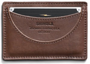 Shinola Card Wallet Brown