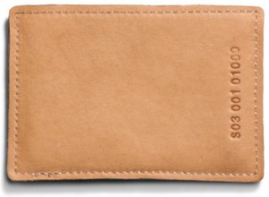 Shinola Card Wallet Tan Back