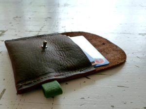 Tresizeverse Oiled Leather Wallet Open